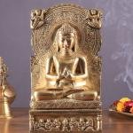 Pure Brass Lord Buddha Statue | Dharmachakra Mudra | 11" Height | Traditional Sacred Art | Premium Collection | Handcrafted Excellence | Jaipurio